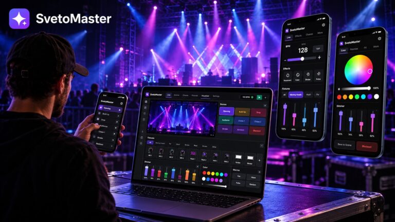DMX Lighting Control Software for Stage, Events and Moving Lights